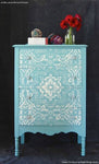 Lisboa Tile Allover Royal Design Studio Stencils Gaysha Paint & Pattern 