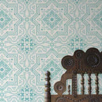 Lisboa Tile Allover Royal Design Studio Stencils Gaysha Paint & Pattern 