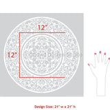 Mandala Medallion Stencil Royal Design Studio Stencils Gaysha Paint & Pattern 