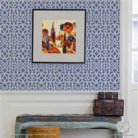 Mansion House Grille Trellis Furniture - Large Royal Design Studio Stencils Gaysha Paint & Pattern 