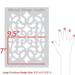 Mansion House Grille Trellis Furniture - Large Royal Design Studio Stencils Gaysha Paint & Pattern 