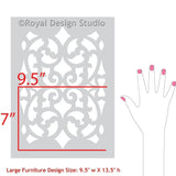 Mansion House Grille Trellis Furniture - Large Royal Design Studio Stencils Gaysha Paint & Pattern 