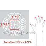 Marrakech Medallion Stencil Royal Design Studio Stencils Gaysha Paint & Pattern 