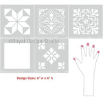 Mediterranean Tile Set Royal Design Studio Stencils Gaysha Paint & Pattern 