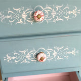 Micah Classic Panel & Furniture Stencil Royal Design Studio Stencils Gaysha Paint & Pattern 