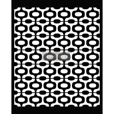 Midcentury Vibes Decor Stencil Redesign with Prima® Gaysha Paint & Pattern 