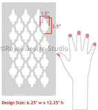 Moroccan Arches Furniture Stencil Royal Design Studio Stencils Gaysha Paint & Pattern 