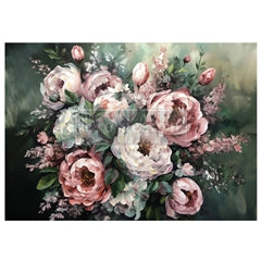 Mossy Roses Delight Decoupage Paper