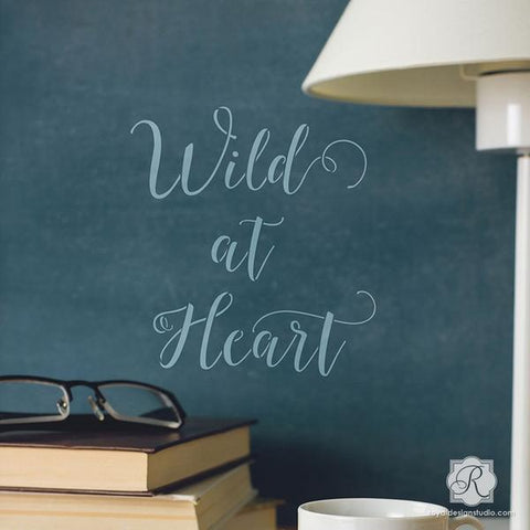 Wild at Heart Furniture Stencil