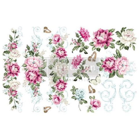 Springtime Peonies H2O Transfers
