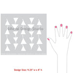 Triangulations Furniture Stencil