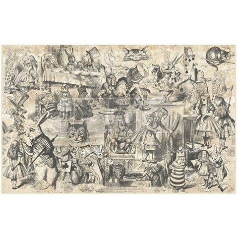Dreaming in Wonderland Decoupage Paper