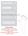 Sari Border Series Indian Furniture Stencil