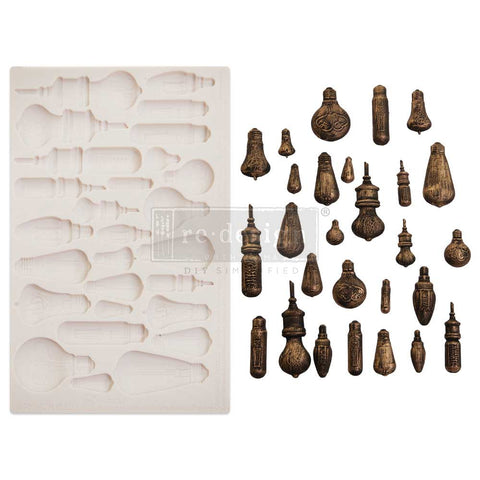 Finnabair Vintage Light Bulbs Decor Moulds