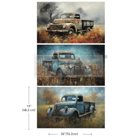 Wheels of Time Decoupage Paper