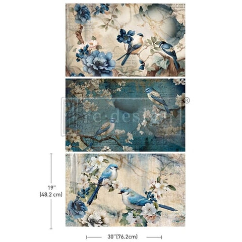 Sapphire Wings Decoupage Paper