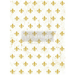 Kacha Fleur De Lis Gold Foil Transfer