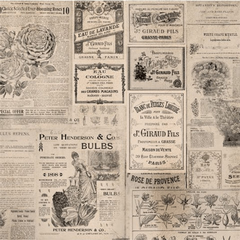 Newsprint Decoupage Paper