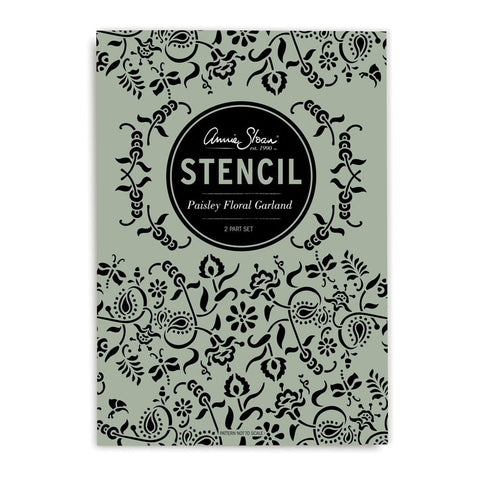 Paisley Floral Garland Stencil Annie Sloan Stencils & Decoupage Paper Gaysha Paint & Pattern 