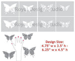 Papillon Butterfly Stencil Set Royal Design Studio Stencils Gaysha Paint & Pattern 