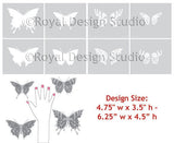 Papillon Butterfly Stencil Set Royal Design Studio Stencils Gaysha Paint & Pattern 