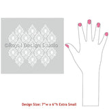 Peacock Fancy Craft Stencil Royal Design Studio Stencils Gaysha Paint & Pattern 