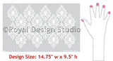 Peacock Fancy Furniture Stencil Royal Design Studio Stencils Gaysha Paint & Pattern 