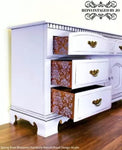 Spring Rose Blossoms Furniture Stencil Royal Design Studio Stencils Gaysha Paint & Pattern 