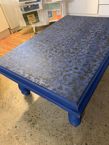 Sultan Swirl Furniture Stencil - Small Royal Design Studio Stencils Gaysha Paint & Pattern 