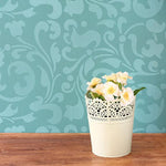 Sultan Swirl Furniture Stencil - Small Royal Design Studio Stencils Gaysha Paint & Pattern 