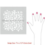 Sultan Swirl Furniture Stencil - XS Mini Craft Royal Design Studio Stencils Gaysha Paint & Pattern 