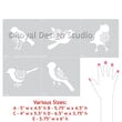 Sweet Tweets Lace Bird Set A - Small Royal Design Studio Stencils Gaysha Paint & Pattern 