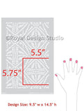 Tribal Batik Furniture Stencil Royal Design Studio Stencils Gaysha Paint & Pattern 