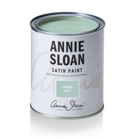 Upstate Blue Satin Paint 750ml Annie Sloan Satin Paint Gaysha Paint & Pattern 