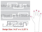 Victorian Key Stencil Royal Design Studio Stencils Gaysha Paint & Pattern 