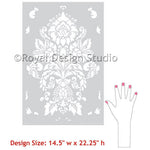 Antoinette Damask Royal Design Studio Stencils Gaysha Chalk Paint 