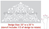 Arabesque Ceiling Medallion Royal Design Studio Stencils Gaysha Chalk Paint 