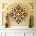 Arabesque Ceiling Medallion Royal Design Studio Stencils Gaysha Chalk Paint 