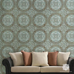 Aragon Damask Wall Stencil Royal Design Studio Stencils Gaysha Chalk Paint 
