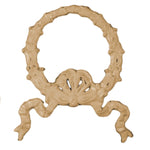 Bow 7 Bell Flower Wreath with Ribbon Efex Decorative Appliques Gaysha Chalk Paint 