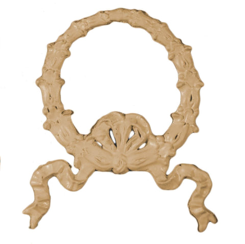 Bow 7 Bell Flower Wreath with Ribbon Efex Decorative Appliques Gaysha Chalk Paint 