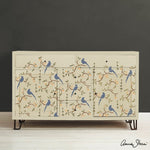 Chinoiserie Birds Stencil Annie Sloan Stencils Gaysha Chalk Paint 