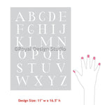 Classic Letter Stencil Royal Design Studio Stencils Royal Design Studio 