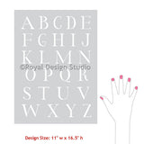 Classic Letter Stencil Royal Design Studio Stencils Royal Design Studio 