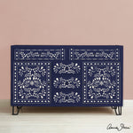 Faux Bone Inlay Stencil Annie Sloan Stencils Gaysha Chalk Paint 