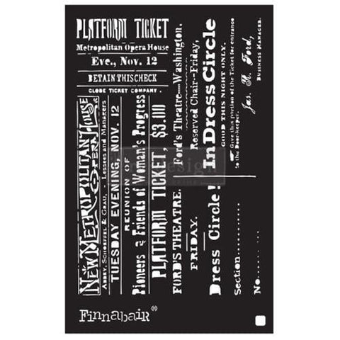 Finnabair Theater Night Stencil Redesign with Prima® Gaysha Chalk Paint 