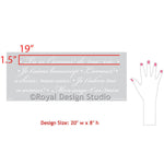 French Love Letters Furniture Stencil Royal Design Studio Stencils Royal Design Studio 