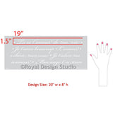 French Love Letters Furniture Stencil Royal Design Studio Stencils Royal Design Studio 