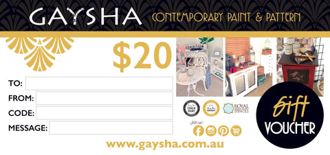 Gaysha Gift Card Gift Cards Gaysha Chalk Paint $20.00 