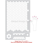 Hexagon Tile Floor Stencil Royal Design Studio Stencils Gaysha Chalk Paint 